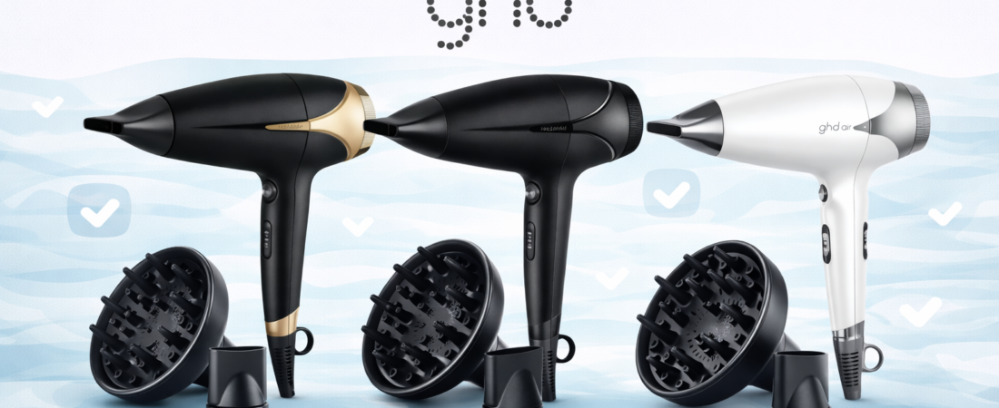 Secador ghd: guía 2026 de la marca (Helios vs Air, difusor y acabados pro)