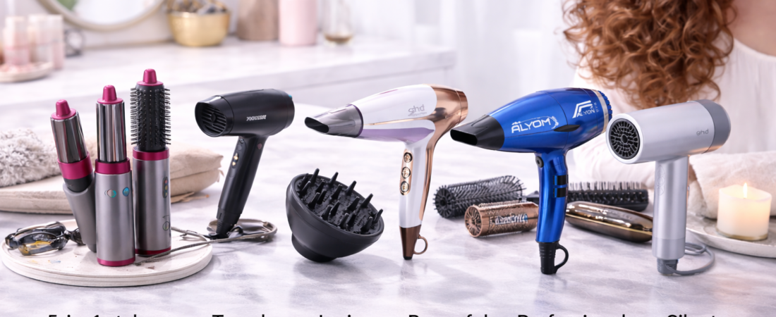 Tipos de secador de pelo: guía 2026 (5 en 1, de viaje, iónico, potente, profesional y silencioso)